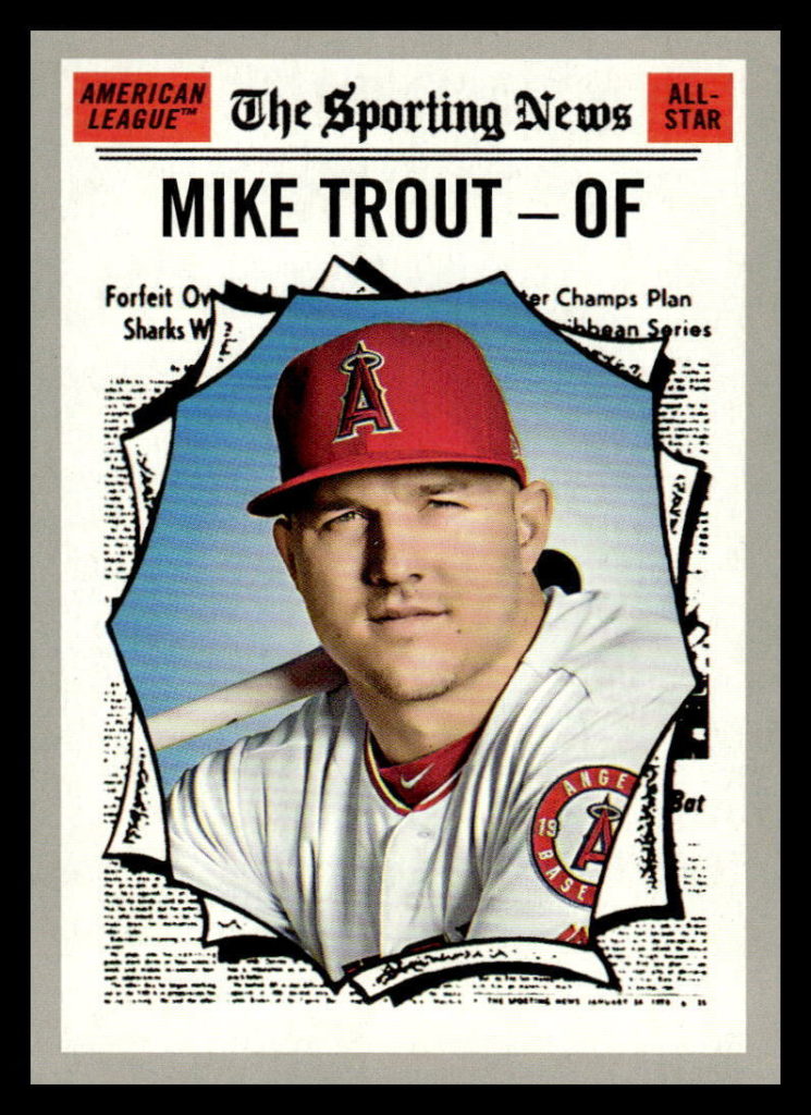 2019 Topps Heritage #357  Mike Trout